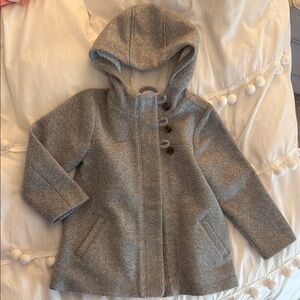 Cozy Gray Kids Hooded Coat
